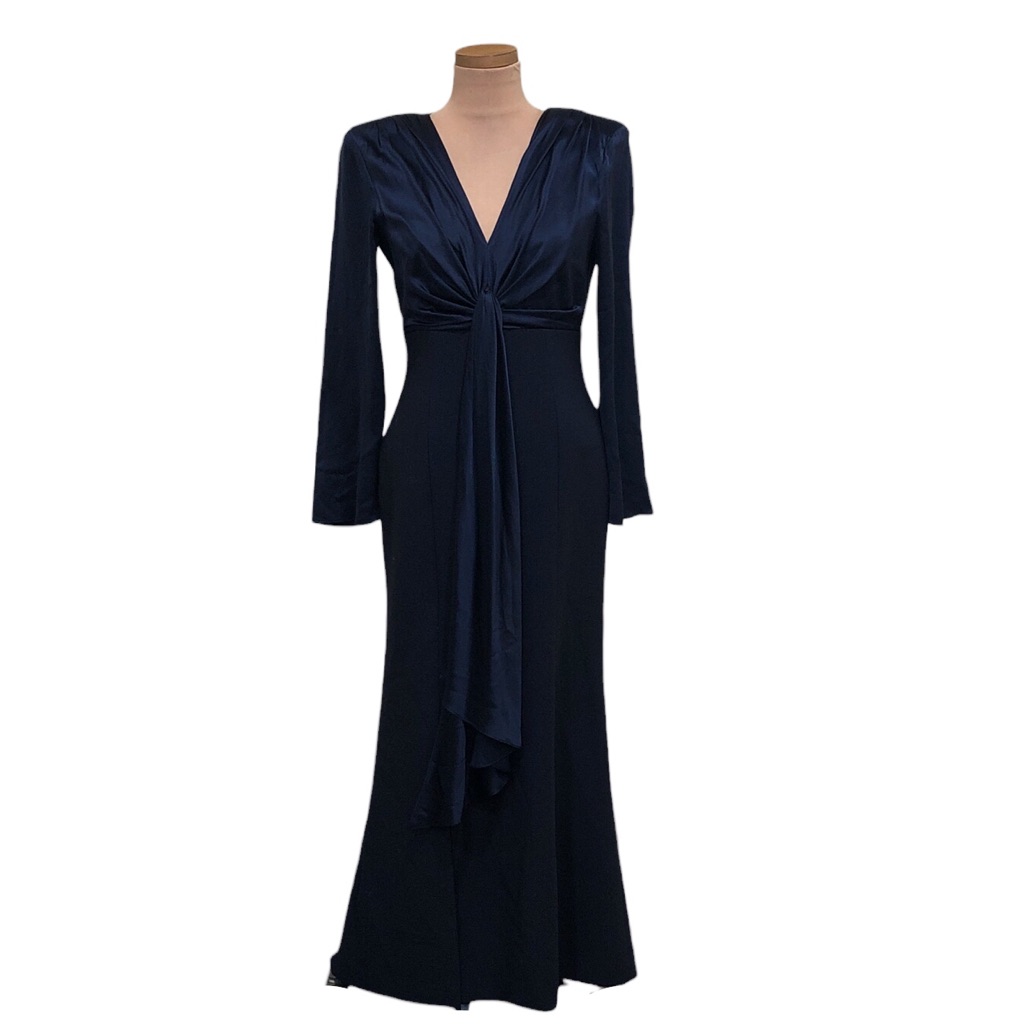 Cinq A Sept Julianne Maxi Dress Size 6 Navy Blue